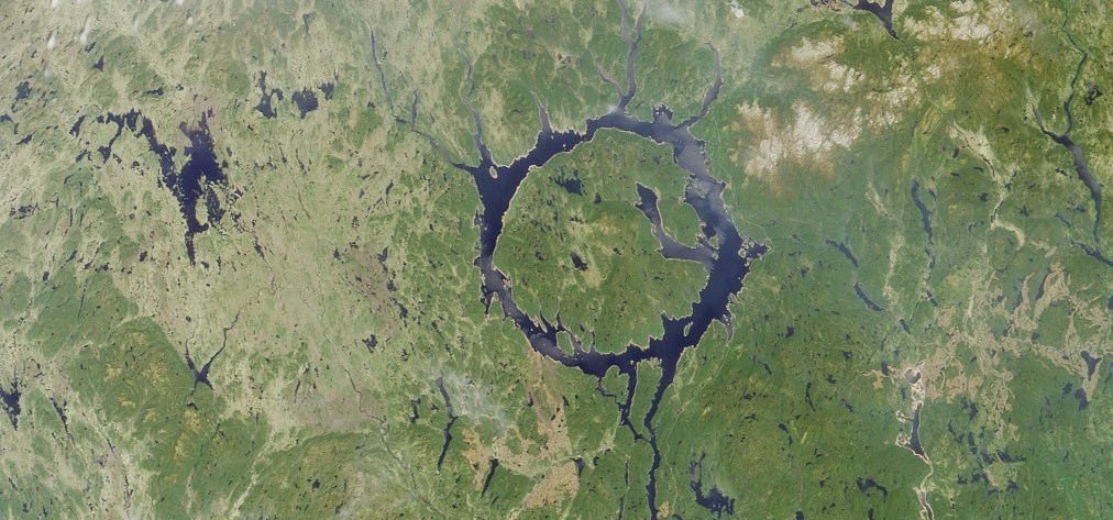 Click to enlarge Manicouagan crater
