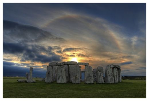 Sunset over Stonehenge