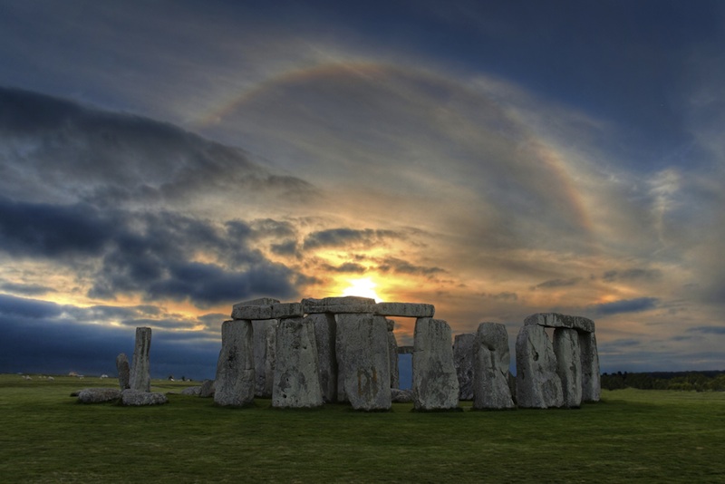 Sunset over Stonehenge