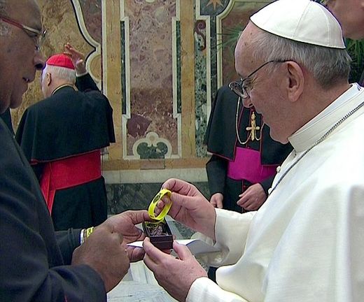 Newly elected Pope Francis