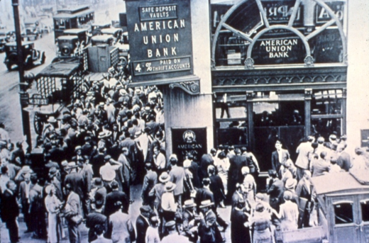 Bank run in New York in 1933.