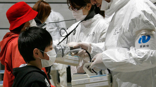  boy receives a radiation scan