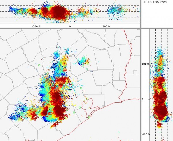 Click to enlarge Lightning in Houston