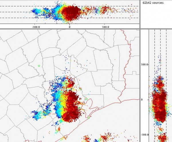 Click to enlarge Lightning in Houston