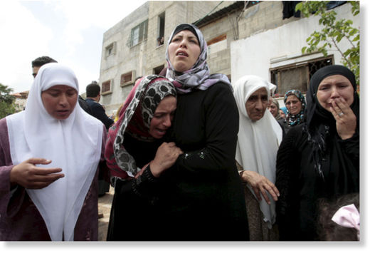 relatives of killed palestinian boys