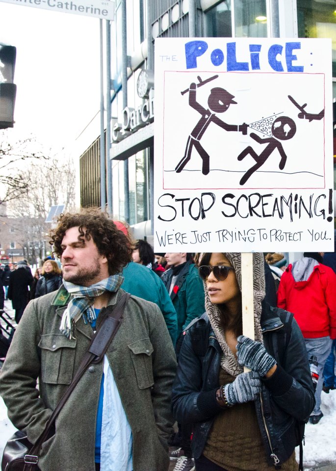 Click to enlarge Canada protest
