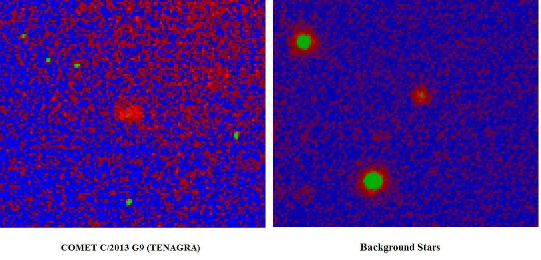 Click to enlarge C/2013 G9 and Background Star