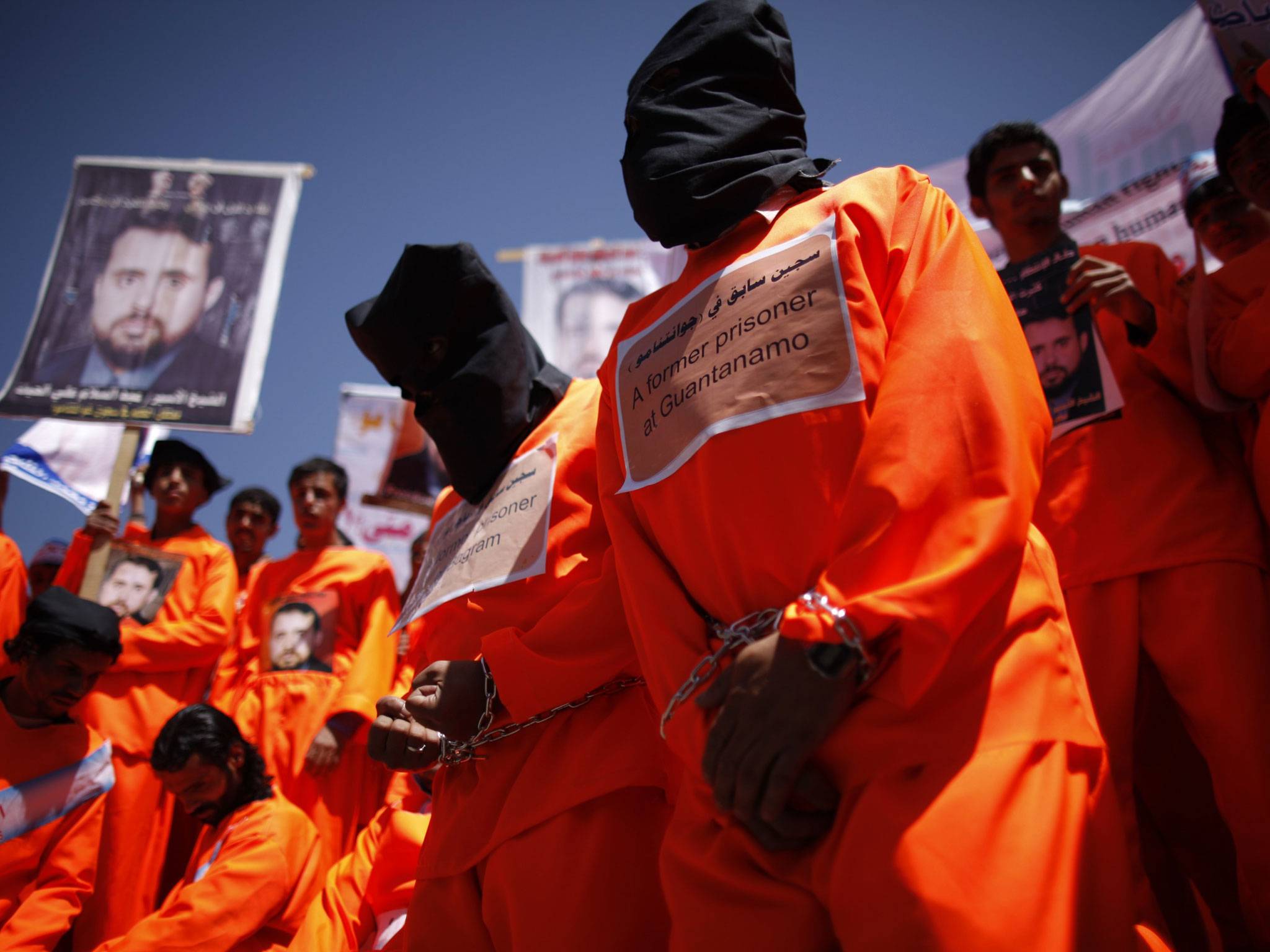 Click to enlarge Guantanamo protest