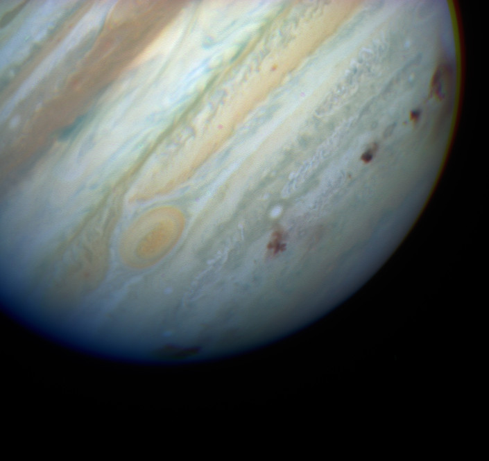 Click to enlarge Jupiter's Impact Sites