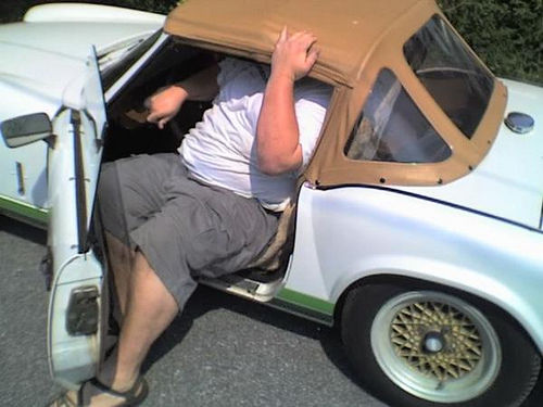 Big guy small car