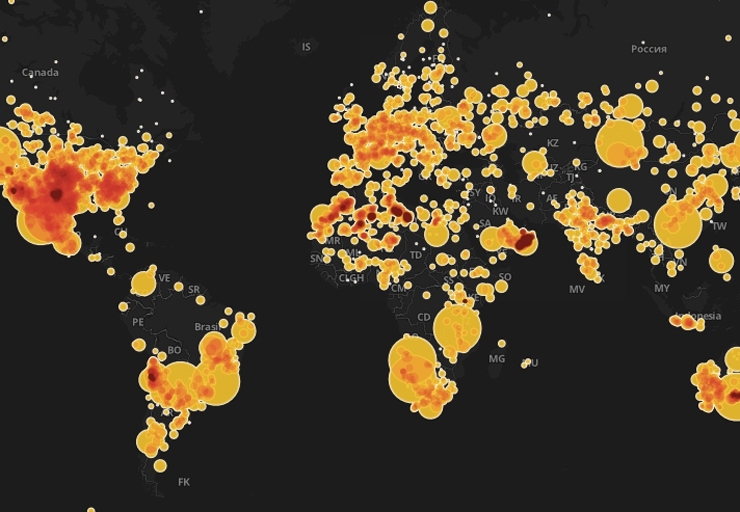 meteorite heat map 