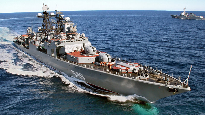 Click to enlarge Russian warship