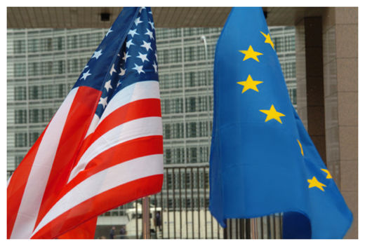 EU & US Flags