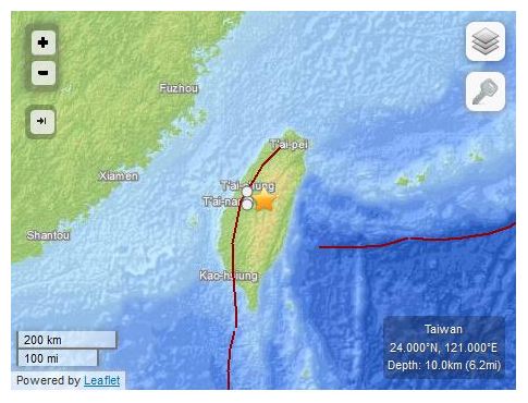 Taiwan Quake_020613