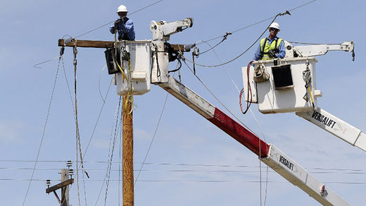 power company worker