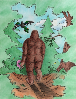 Bigfoot Leaving the Scene 