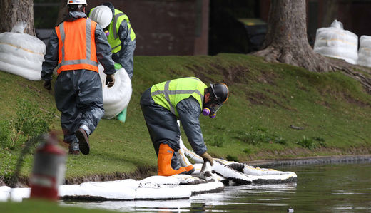 hazardous material clean-up crew