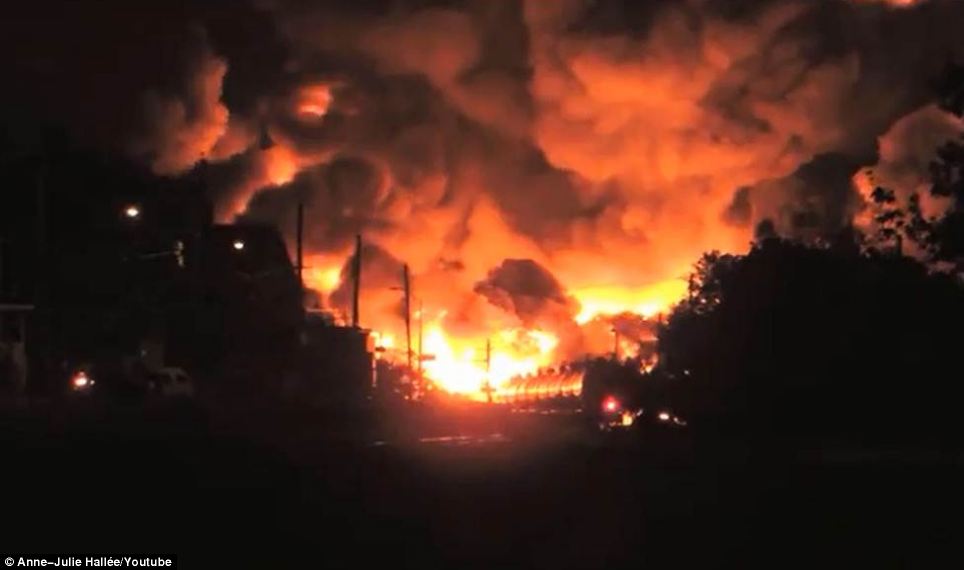 Click to enlarge Lac Megantic explosion 8