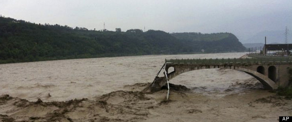 Sichuan flood bridge
