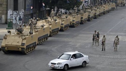 Egyptian army soldiers