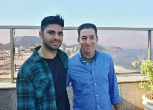 David Miranda and Glenn Greenwald