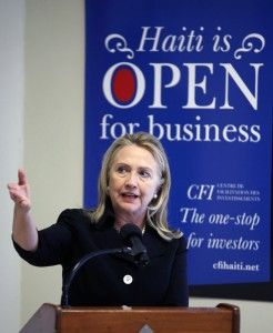 Hillary Clinton in Haiti