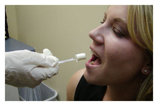 Click to enlarge Saliva test