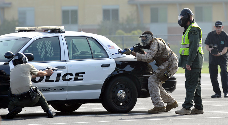 Click to enlarge Terror drill, California