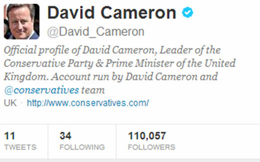David Cameron Twitter