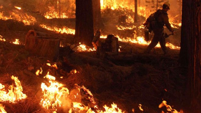 Click to enlarge Yosemite wildfire