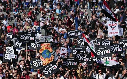 Click to enlarge Anti-war protest