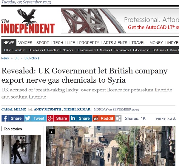 Indepedent article screen shot