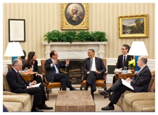 Obama + Hollande