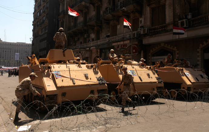 Egyptian army tanks