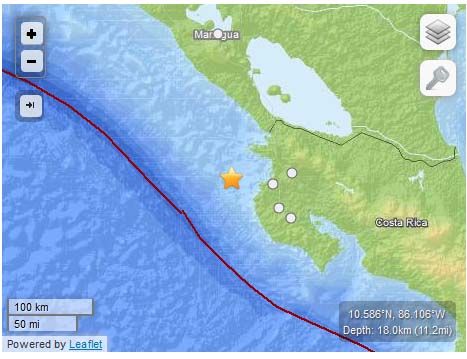 6.0 Costa Rica Earthquake