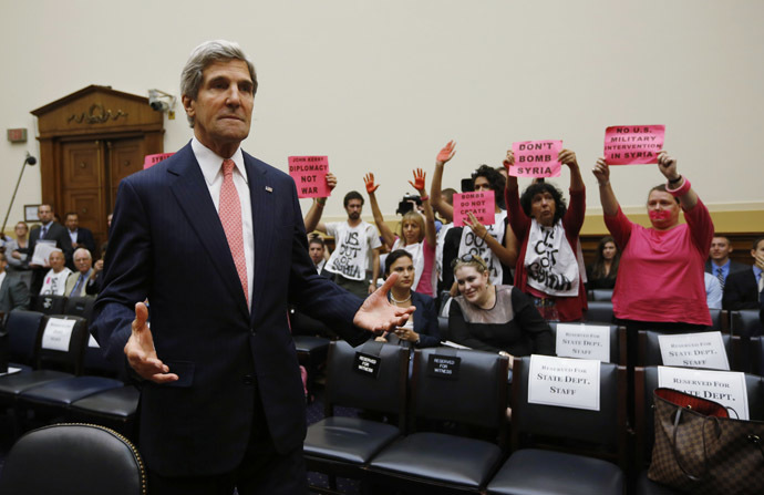 Click to enlarge US Secretary of State John Kerry