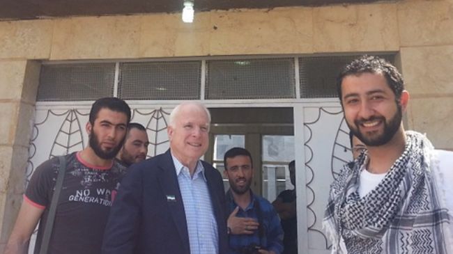 John McCain with kidnapper