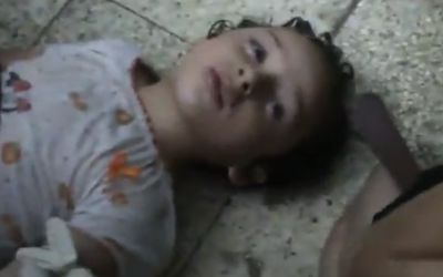 dead child in Ghouta