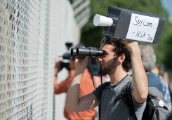 German protest against NSA