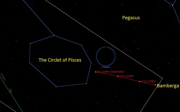 Click to enlarge Asteroid Bamberga_1