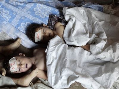 gassed syrian children