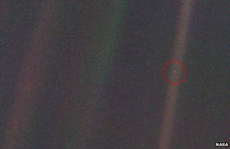 Click to enlarge pale blue dot