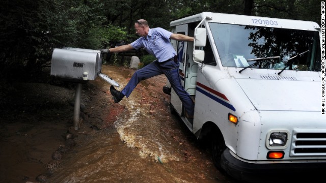 Dave Jackson closes a mailbox