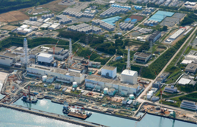 Click to enlarge Aerial view of Fukushima Daiichi nuclear plant