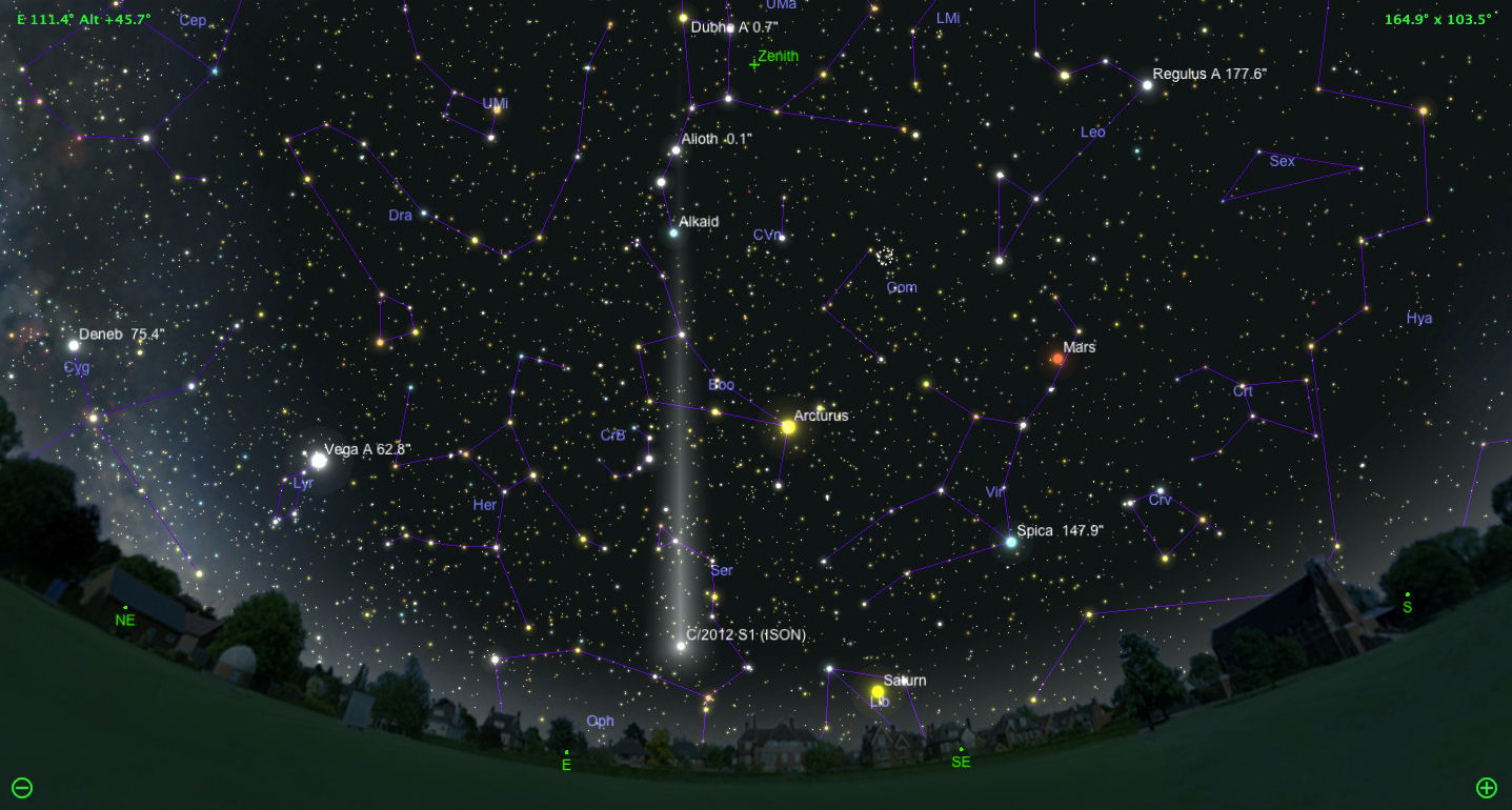Click to enlarge ISON