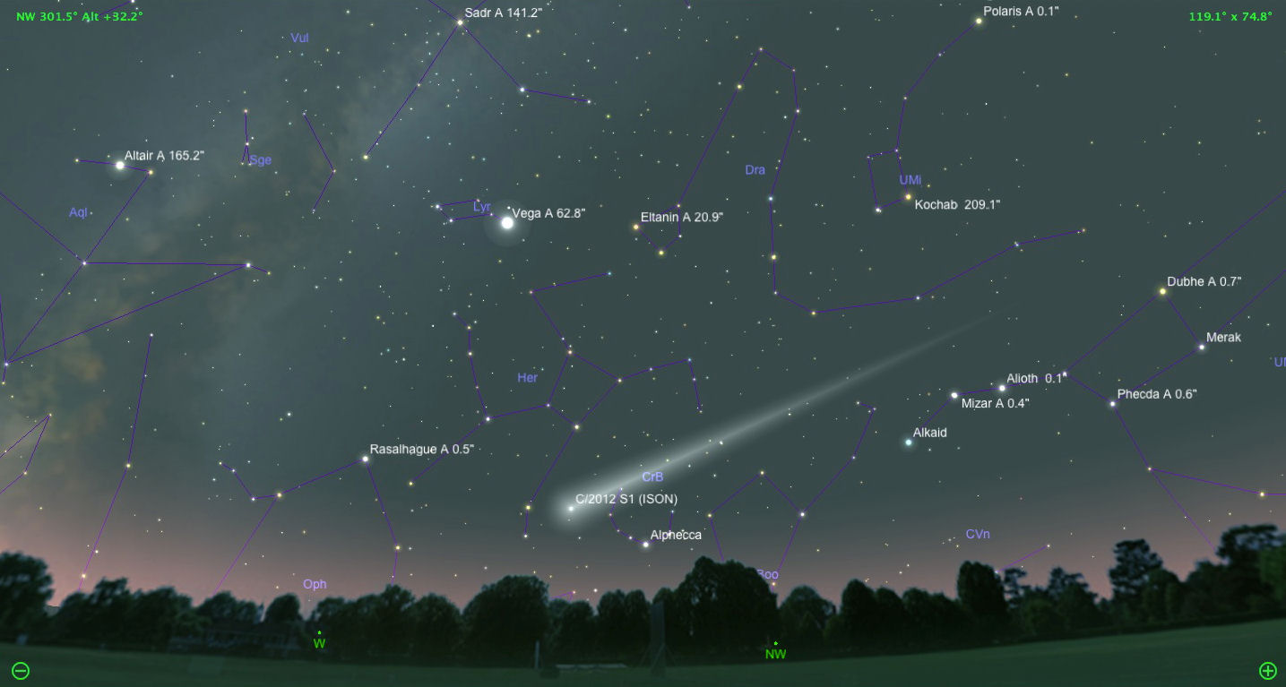 Click to enlarge ISON