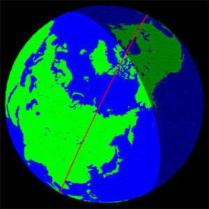 Click to enlarge earth exposure to Comet 209P/LINEAR