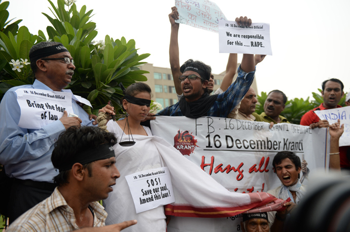 Click to enlarge Indian youth protest