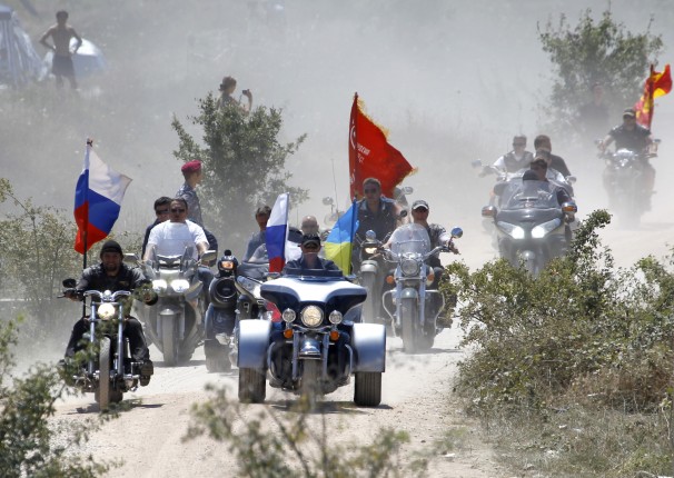Putin rides harley