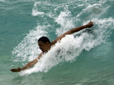 obama surfing